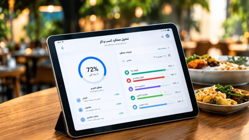 نمای داشبۆردی سیستەمی هەڵسەنگاندنی زیرەکانەی بزنس